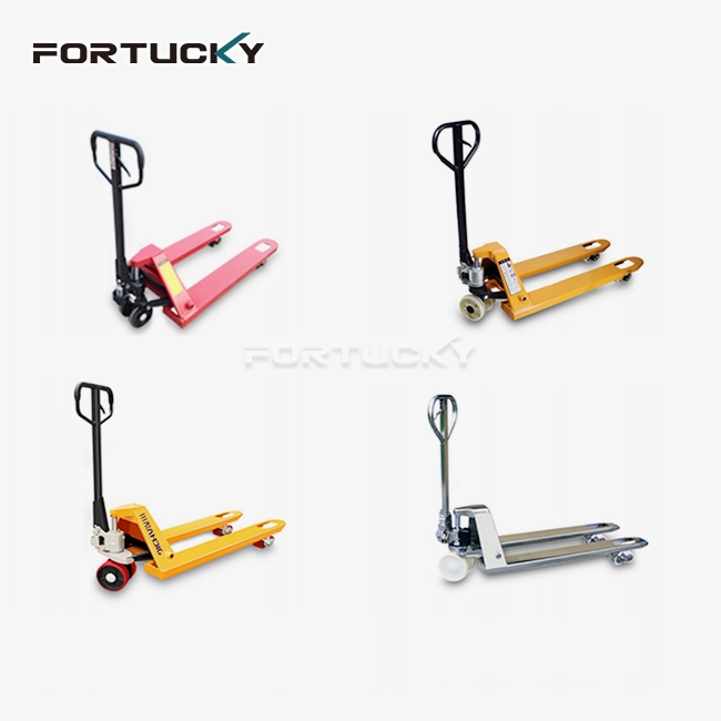 Кол менен гидравликалык паллет жүк ташуучу машина